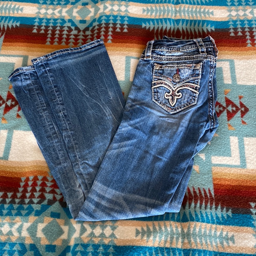 Rock Revival Bootcut Stitched Pocket Jeans